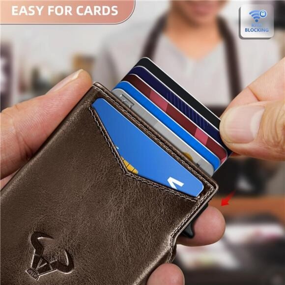 Slim Front Pocket Wallet for Men - Gift Boxed, Money Clip, Card‎ Holder, 3.8x2.7 - Picture 5 of 8